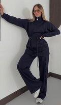 Oysho navy blue set