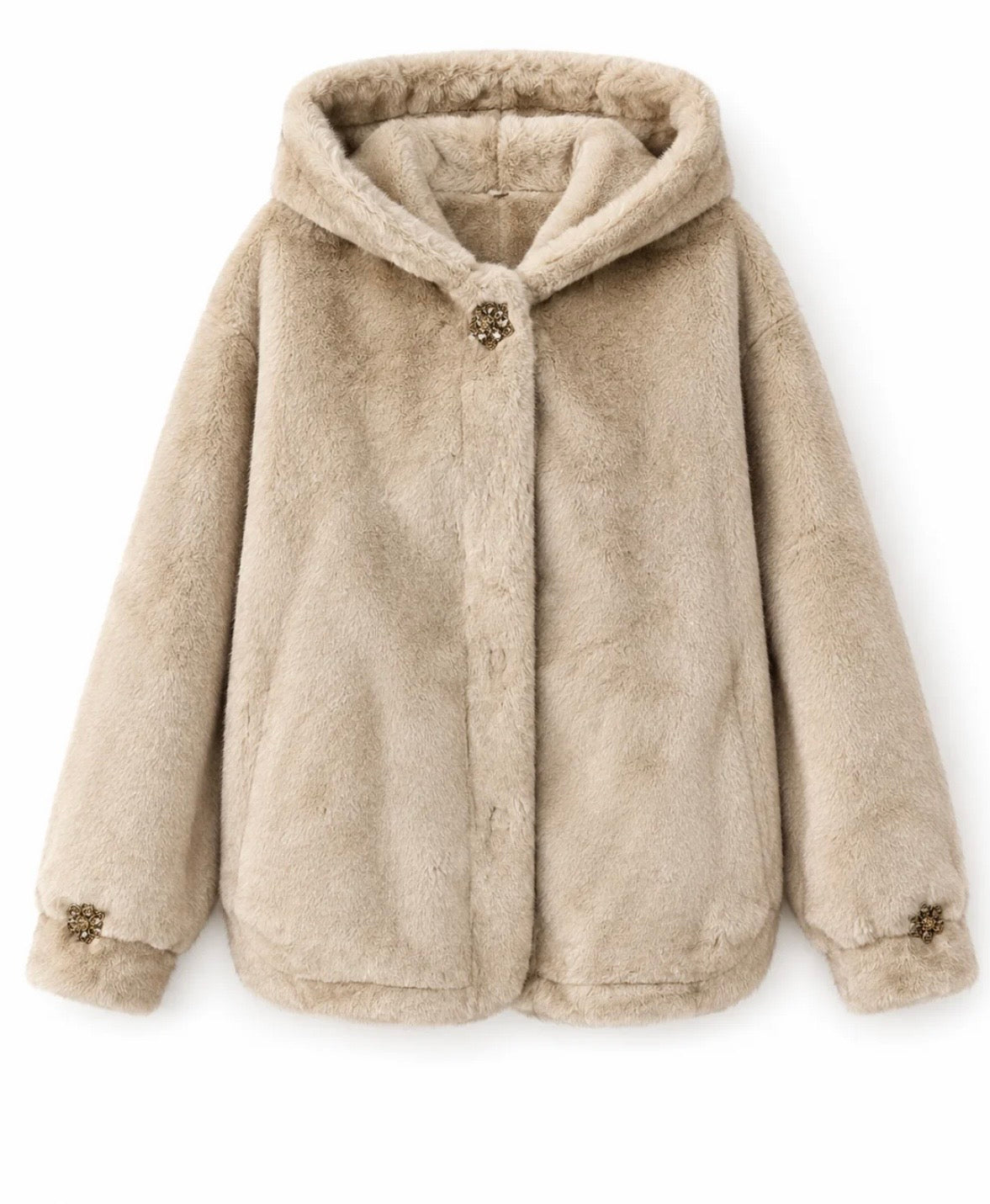 Off white fur jacket