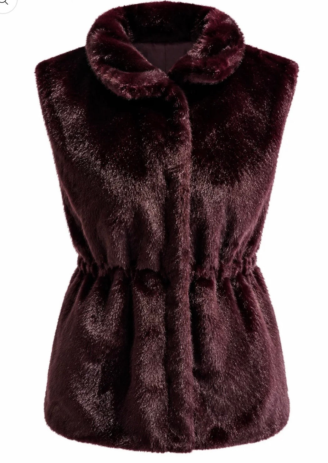 Aubergine fur jacket