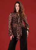 Printed laced shirt