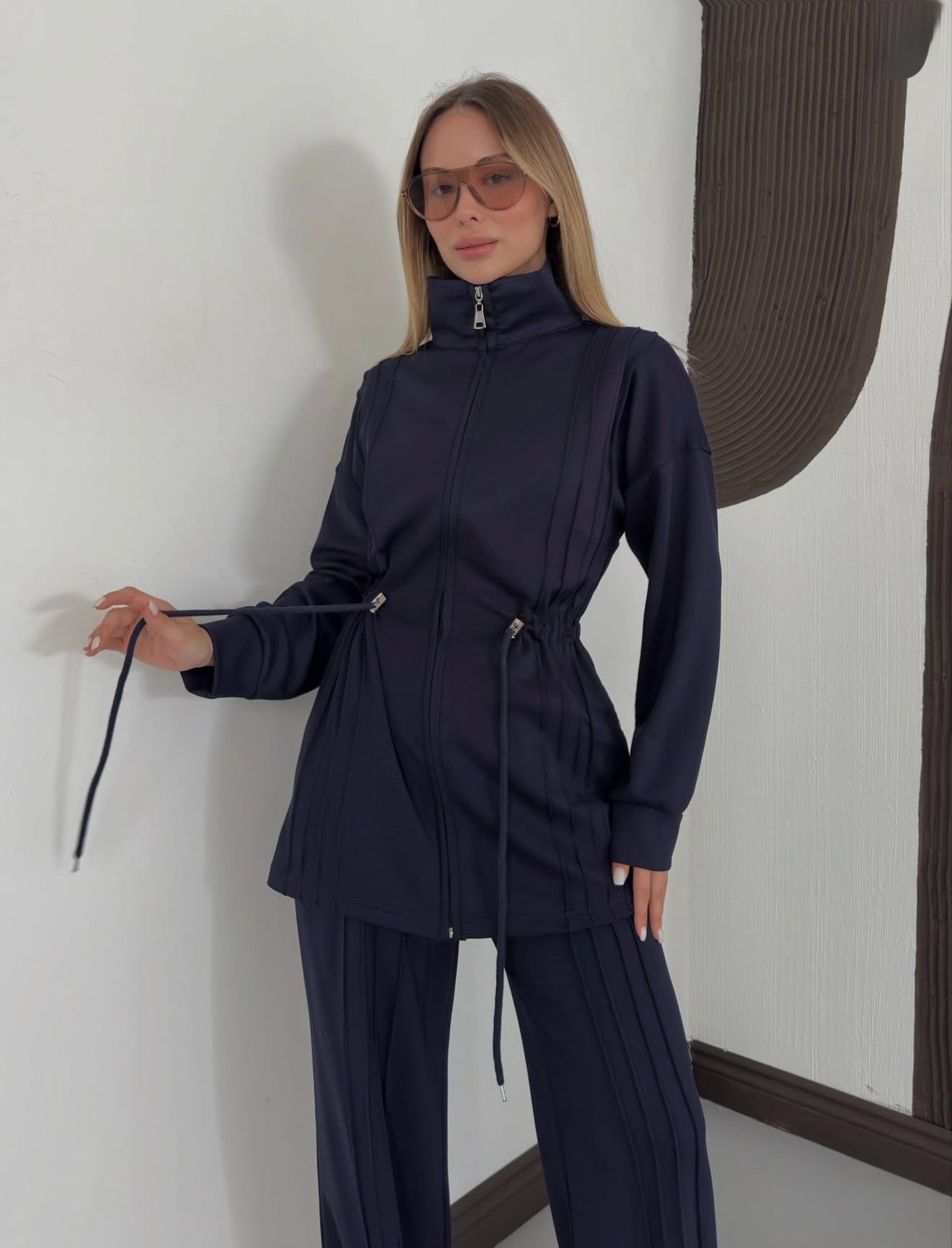Oysho navy blue set