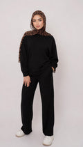 BLACK PAJAMAS SET
