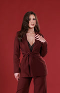 Burgundy blazer