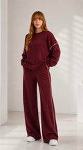 BURGUNDY PAJAMAS SET