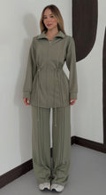 Oysho olive green set
