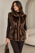 Brown fur jacket