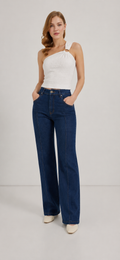 miu-miu wide leg high waist jeans