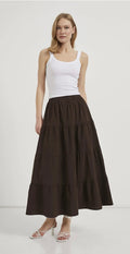 MAXI BROWN SKIRT