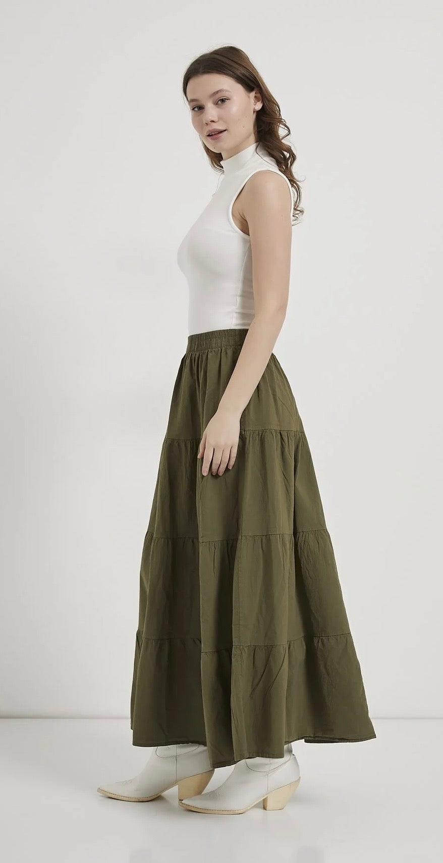 MAXI GREEN SKIRT