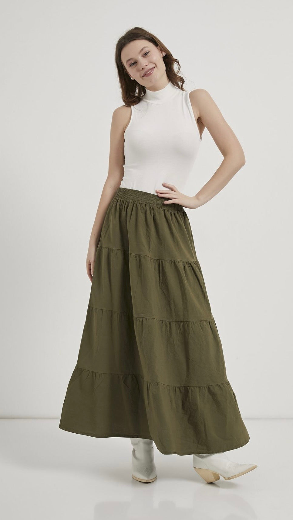 MAXI GREEN SKIRT