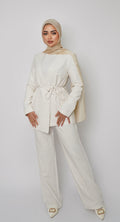 White blazer set