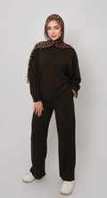 BROWN PAJAMAS SET