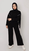 BLACK PAJAMAS SET