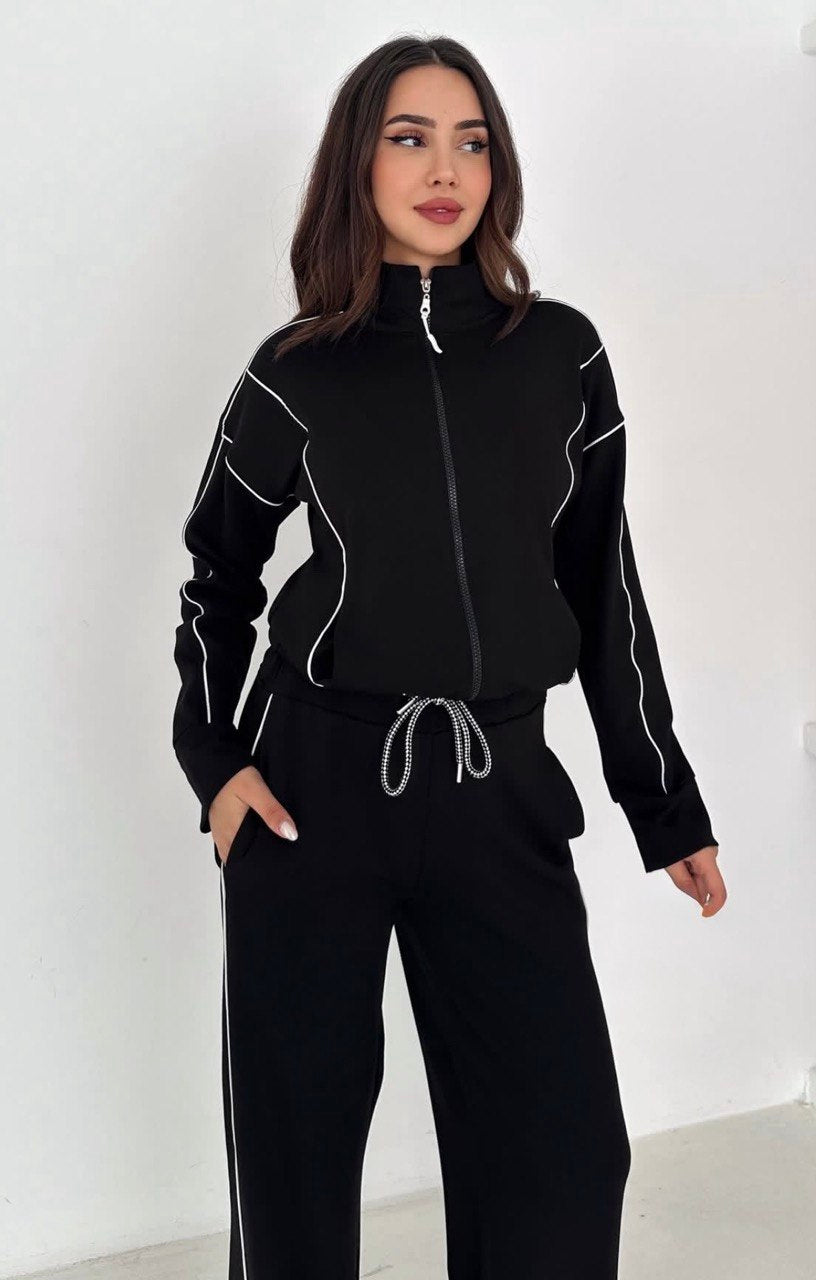 BLACK PAJAMAS SET