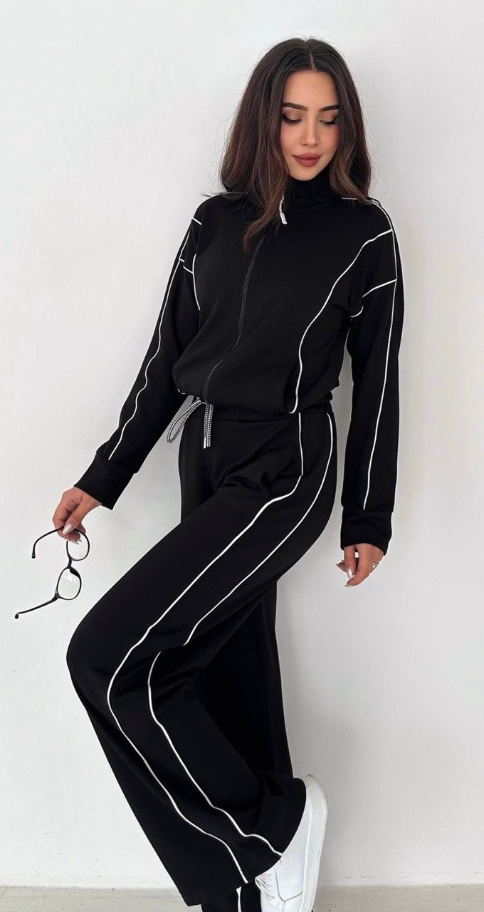 BLACK PAJAMAS SET